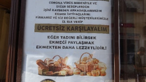 Milli dayanışma kampanyasına ücretsiz ekmekle destek verdi