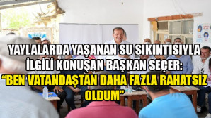 Su sıkıntısı başkanın gündeminden düşmüyor