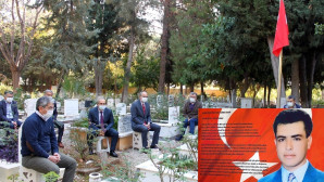 Şehit öğretmen Hacı Ömer Serin kabri başında dualarla anıldı