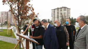 Vali Su, Millet Bahçesindeki çalışmaları inceledi