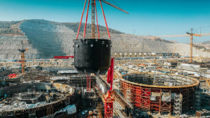 Akkuyu Nükleer Güç Santrali’nin 3’üncü ünitesine ait kor tutucu sahaya ulaştı