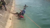 Tarsus’ta kanala düşen çocuk son anda kurtarıldı