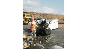 Karayolları ekibine otomobil çarptı: 1 ölü, 3 yaralı