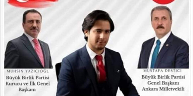 Genç Avukat Ali Atay BBP Tarsus İlçe Başkanı oldu