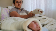 Darp edilen cam kemik hastası engelli gencin kolu ve bacağı kırıldı